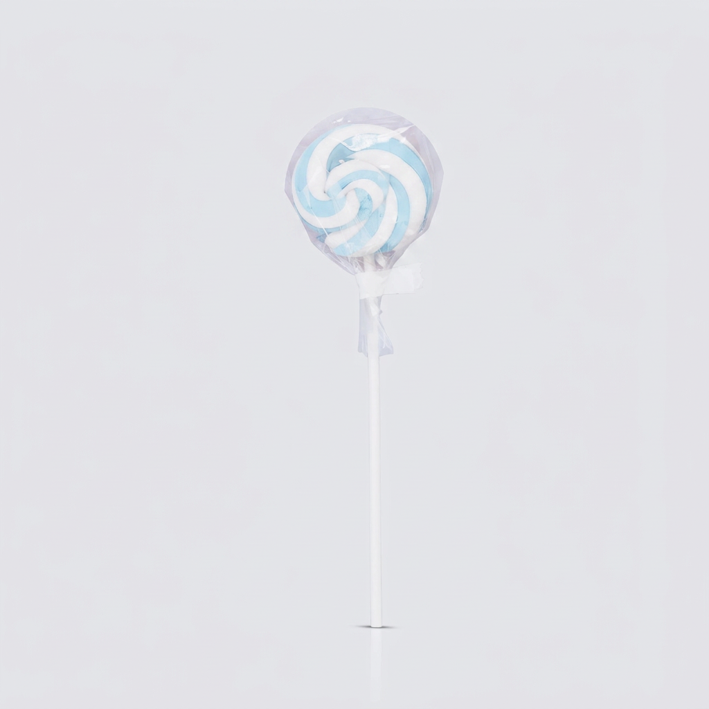 Blue/White Swirl lollipops
