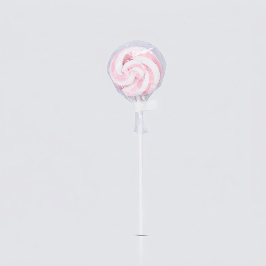 Pink/White Swirl lollipops