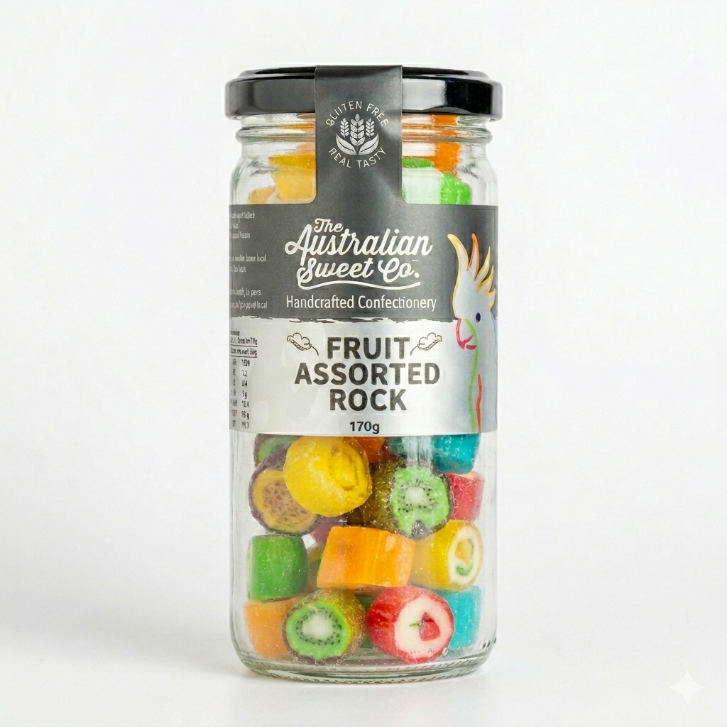 Aussie Sweet Pack of Fruity rock candies