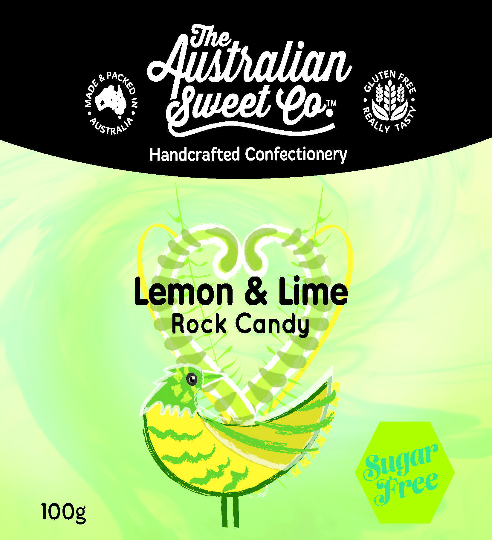 Lemon and Lime Sugarfree Rock Candy