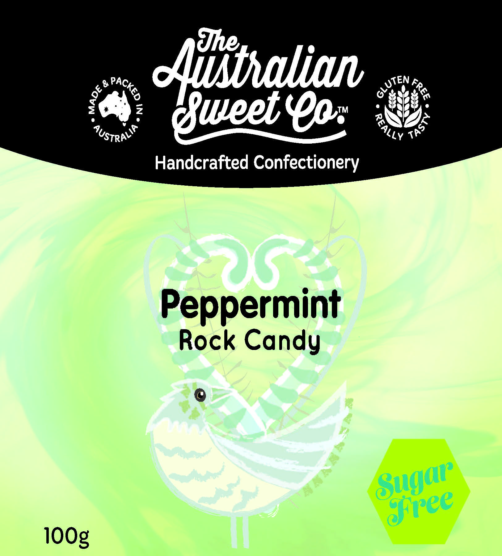 Peppermint Sugarfree Rock Candy
