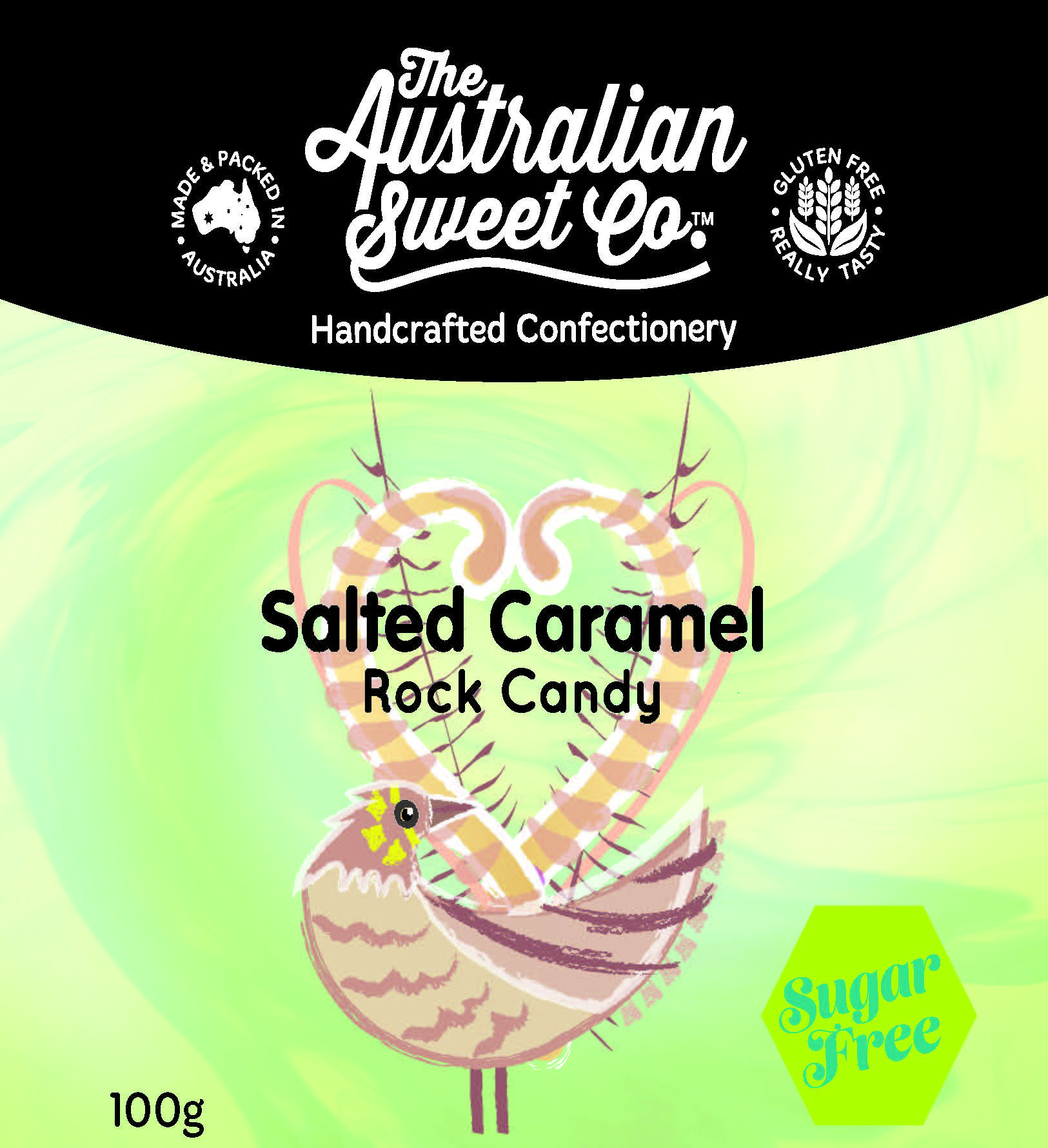 Salted Caramel Sugarfree Rock Candy