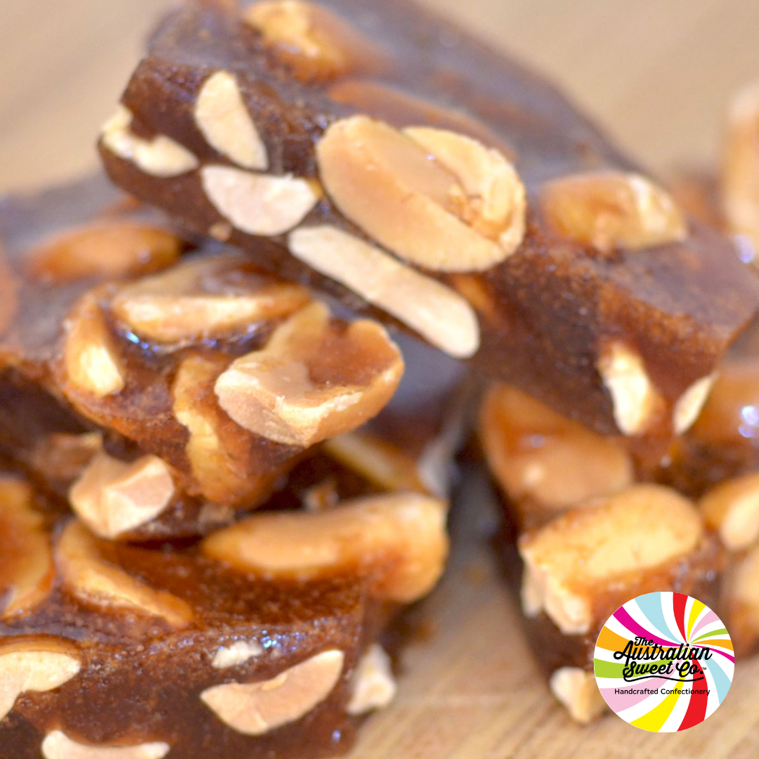 Salted Caramel Peanut Brittle