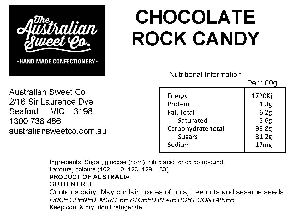 Tiny Tots Triple Chocolate Rock Candy