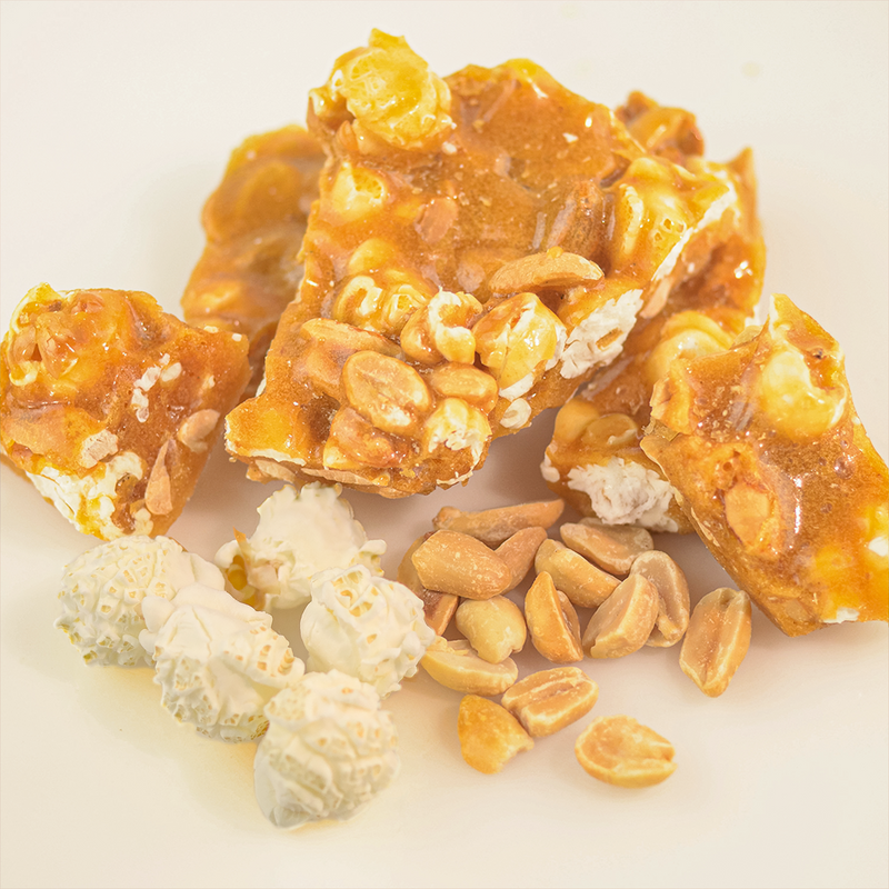 Popcorn and Peanut Brittle
