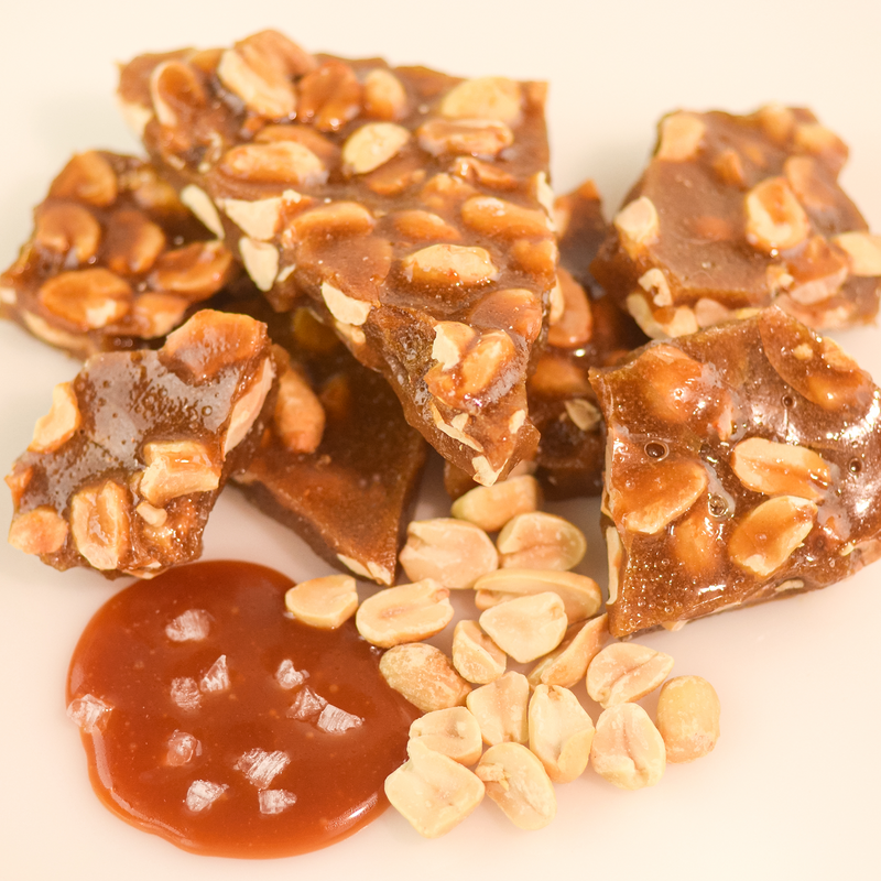 Salted Caramel Peanut Brittle