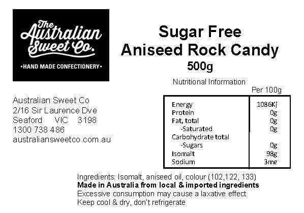 Aniseed Sugarfree Rock Candy