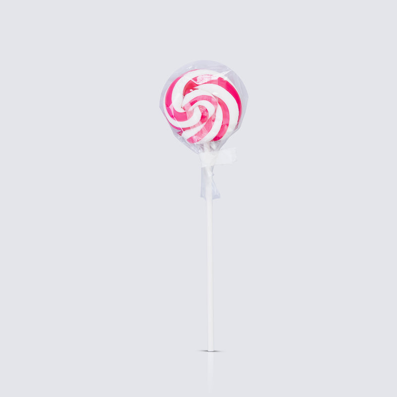 Pink/White Swirl lollipops