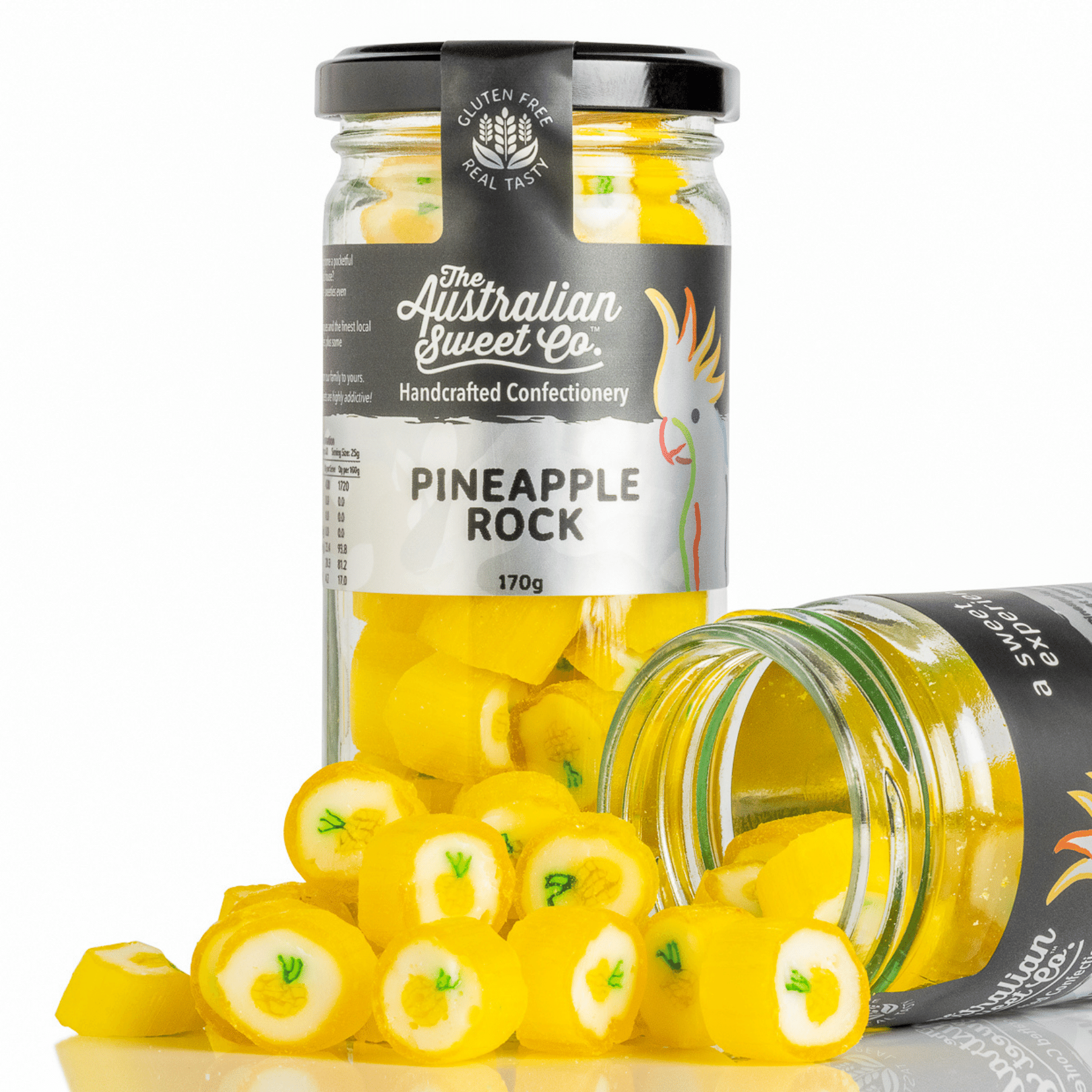 Pineapple rock candy