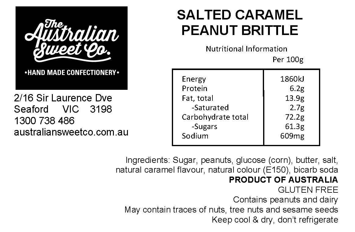 Salted Caramel Peanut Brittle