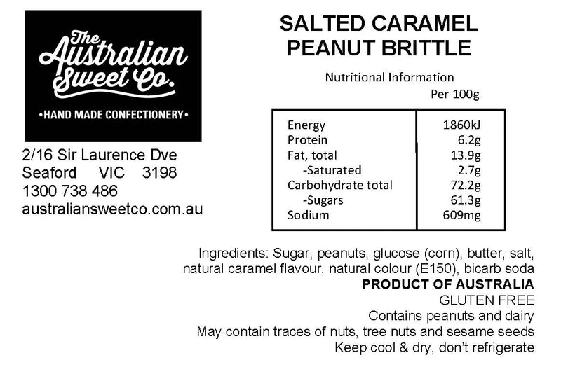 Salted Caramel Peanut Brittle