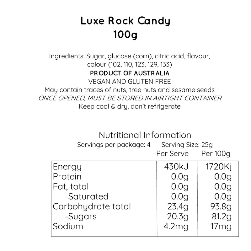 Luxe Mix rock candy